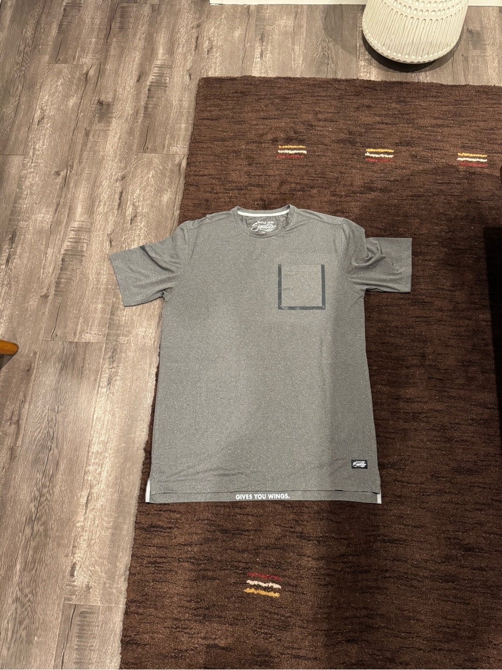 Red Bull Men's Gray Athletic Pocket Tee